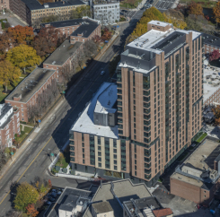 Aerial view of Southeast corner
