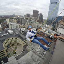Natasha hanging out over Boston
