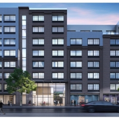 555 Waverly of rendering - front elevation